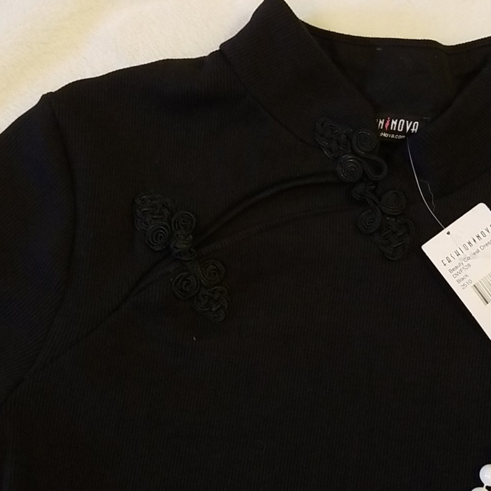 Women's Black Dress Size Small Fashion Nova NWT - Picture 3 of 7